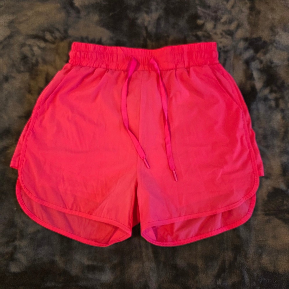 Buffbunny Collection Hot Pink Athletic Dolphin Shorts Women Small Smocked Waist